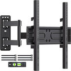 Full Motion TV Wall Mount for Most 32-55 inch TVs up to 66 lbs, Rotation, Swivel, Tilt Articulating Wall Mount Bracket with Magnetic Level and Cable Storage for Corner Living Room Max VESA 400x400mm
