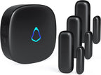 Door Chime, METAK Wireless Door Open Contact Sensor Alarm with 500 FT Range, 58 Chimes and 5 Volume Levels for Business/Store/Home/Office When Entering, 3 Transmitter + 1 Plug-in Receiver