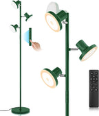 SIBRILLE 36W LED Tree Floor Lamp, Modern Dimmable Standing Lamp with Remote & Touch Control, 4 Color Temperatures, 3 Rotatable LED Light Floor Lamps for Living Room, Bedroom, Office