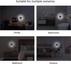 Pigsaly Led Night Light Cartoon Pickle Ball Night Light Plug in Wall Lamp Smart Dusk to Dawn Sensor Nightlight Led Lamp Energy Saving Lights Gift for Kids Room Bedroom Bathroom Hallway