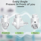 Tuanse 80 Sets Plug in Night Light Module White Night Light Base with Shade Mounting Clip Plastic Lights Rotating Base for Making Your Own Decorative