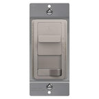 TOPGREENER Kalide Light Switch and 3-Speed Ceiling Fan Control Combo, in Wall Light and Fan Combination Switch, Single Pole, 2.5A, 720W, Neutral Wire Not Required, TGSFS3-NK, Nickel