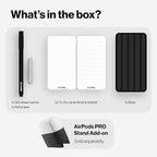 DeltaHub Reusable To-Do List for Desk - Dry Erase Daily Planner with 2 Cards, Marker & Eraser - Minimalist Desktop Organizer for Office, Work from Home - Analog Productivity Tool (Black)