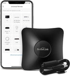 Broadlink RM4 pro Smart IR/RF Remote Control Hub with Sensor Cable(2.4GHz Wi-Fi Only)-WiFi IR/RF Blaster for Home Automation, TV, Curtain, Shades Remote, Works with Alexa, Google Assistant, IFTTT