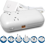 Ceptics 300W Travel Voltage Converter, 220V to 110V 50Hz to 60Hz Step Down for Curling Iron, Straightener, 1 USB, 1-USB-C 18W, SWadApt A B C E/F G I