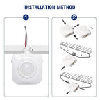 ECOELER High-Bay Occupancy Sensor Switch, 360° Passive Infrared PIR Ceiling Sensor, 120-277VAC, Neutral Wire Required, Automatic Commercial/Residential Lighting Solution, UL Listed, 10 Pack