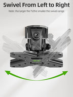 USX MOUNT Small TV Wall Mount Monitor Bracket | RV TV Mount | with Swivel and Tilt VESA Wall Mount for 10-26 27 32 inch LED OLED TVs and Monitors - VESA Size Up to 100x100mm and 22lb Capacity-XMS002