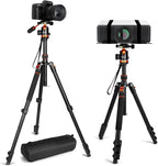 Nietoto Camera Tripods & Projector Stand, 2 in1 Tripod for Camera with Removable Metal Tray, Heavy Duty Tripod for DSLR. Projector. Sheet Music and Tablet, Extra Metal Spikes and Carry Bag