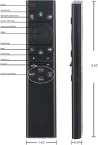 Replacement for Samsung TV Remote Solar Charger, Rechargeable Battery Solarcell Remote for Smart TV, Compatible with BN59-01385A BN59-01432A with Voice, for Neo, Sero, QLED, OLED, Frame, UHD Smart TV