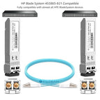 OPSTRAN 10GBASE-SR SFP+ Optical Transceiver Module Compatible with HPE BladeSystem 455883-B21 850nm 300m DDM Duplex LC MMF
