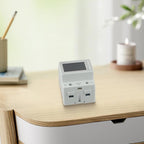 LCD Digital Energy Meter, Single Phase Energy Meter, Din Rail Electricity Usage Monitor, Power Usage Monitor AC170V~270V Power Voltage Meter(KWS-302)