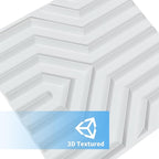 Art3d Decorative 3D Wall Panel, 32 Sq.FT PVC Interior Wall Decor for Living Room, Bedroom, Lobby, Office, Shopping Mall, White