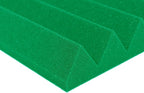 Foam Factory Inc 24 Pack Color Acoustic Foam Panel Studio Soundproofing Wedge Wall Tiles 12” X 12” X 2” (Kelly Green)