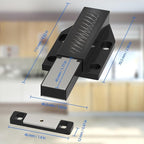 Magnetic Push Door Latch Jiayi 4 Pack Heavy Duty Push Magnets Cabinet Catches Touch Latches for Large Door Push Release Latch Kitchen Drawer Push Catch Press Out Latch Cabinet Hardware Black