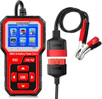 KONNWEI KW681 OBD2 Scanner 6V 12V Car Battery Tester, 2 in 1 Car Diagnostic Scanner Automotive Battery Alternator Load Tester Check Engine Code Reader Scan Tool