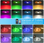AMKI16W Bluetooth Twinkle Fiber Optic Star Ceiling Lights Lamp Kit, LED RGBW Engine Driver APP/Remote Control (335pcs(0.03in+0.04in+0.06in)13.1ft)