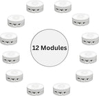 RediTech Go™ 12-Pack Recordable Voice Modules – MP3 Upload from a Windows Computer, 4-Minute Playback, USB-Rechargeable Sound Box for Stuffed Animals, Plush Toys, DIY Crafts & Keepsake Gifts (white)