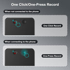 AI Voice Recorder,64GB Note Voice Recorder with Transcribe,Mind Mapping & AI Summary,Digital Voice Recorder with App,Audio Recorder for Lectures,Phone Calls,Meetings,Interviews Etc，Black