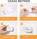 ZISUYU Motion Sensor Light Indoor Led Night Light Stick on Nightlight Battery Operated Lights for Hallway Stair Bathroom Closet Bedroom (Patent Applied)