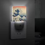 YKJAHSD Ocean Waves Night Light, Plug into Wall Decor Nightlights for Bedroom, Bathroom, Hallway, Kitchen, with Dusk to Dawn Light Auto Sensors LED Night Lights for Boys Girls Women Men Room Gifts