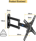 Mounting Dream UL Listed TV Mount Swivel and Tilt for Most 13-42 Inch TVs, Full Motion TV Wall Mount Bracket with Articulating Arm, Max VESA 200x200mm, Loading 50 lbs, MD2465