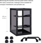 GeeekPi DeskPi RackMate TT Mini Server Cabinet for Mini PC, Network, Servers, Audio, and Video Equipment