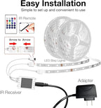 DAYBETTER Smart WiFi Led Lights, 50 FT RGB Led Strip Lights Compatible with Alexa and Google Assistant, App Voice Remote Control Music Sync Color ChangingLED Strip Lighting for Bedroom Room Decor