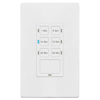TG 30-Min Countdown Timer Switch for Bathroom Fans and Lights, Neutral Wire Required Wall Switch Timer, 1-5-10-15-20-30 Min, UL Listed, Screwless Wall Plate Included, TS-C30M, White