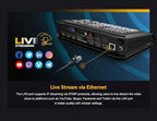 AVMATRIX HVS0401E Video Switcher Mixer 4 Channel SDI HDMI Inputs 2 Channel PGM Output for Live Streaming Recording