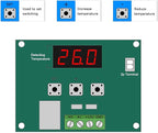 AEDIKO 2pcs W1209 DC 12V Digital Temperature Controller Board Digital Display Thermostat -50-110°C Electronic Temperature Temp Control Module Switch with Waterproof Case