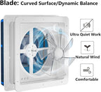 2012 Air Max 14" Vent RV Roof Vent Reversible Exhuast Fan, Ultra Low Sound RV Air Ventilation Ceiling Fan 12V Remote with Rain Sensor