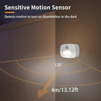 ZISUYU Motion Sensor Light Indoor Led Night Light Stick on Nightlight Battery Operated Lights for Hallway Stair Bathroom Closet Bedroom (Patent Applied)