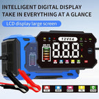 6-Amp 12V Smart Car Battery Charger, Battery Maintainer Trickle Charger with Desulfator, Pulse Repair & Overcharge Protection - for Car Lawn Mower Marine Lead-Acid Batteries (Blue)
