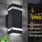 rosykite Modern LED Outdoor Wall Lights, Dusk to Dawn Outdoor Lighting Fixtures Wall Mount - ETL Listed,Aluminum Waterproof Front Door Lights 5000k - Up Down Light Fixture for Porch, Patio