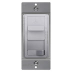 TOPGREENER Kalide Light Switch and 3-Speed Ceiling Fan Control Combo, in Wall Light and Fan Combination Switch, Single Pole, 2.5A, 720W, Neutral Wire Not Required, TGSFS3-SV, Silver