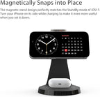 3 in 1 Charging Station for Apple Devices,Mag-Safe Charger Stand Fast Charging,Wireless Charger for iPhone 16/15/14/13/12 Series,& AirPods,& iWatch(USB-C Charger Included)