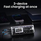 SHARGEEK 170 Power Bank, 170W Total 24,000mAh High Capacity Portable Charger with Smart Display, IP66 140W PD3.1 Battery Pack for Laptop iPhone 17/16/15 Galaxy Google Pixel MacBook, Steam Deck