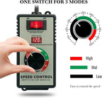 ZOWZEA AC Motor Variable Speed Controller 120V 15A 4000W with Overload Protection Switch