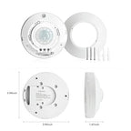 RAYZEEK Ceiling Mount 360 degree PIR Occupancy Motion Sensor,2200W,110-265V,8-12M High Sensitive HardWired Occupancy Sensor Detector, Commercial/Residential,Up to 1600 sq.ft(10A,Neutral Wire Required)
