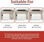 TruBind Coil Binding Machine with Electric Coil Inserter | Manually Punch up to 12 Sheets | 440 Sheet Bind Capacity with 4:1 Pitch | 2-Year Warranty | Heavy-Duty Coil Crimping Pliers Included