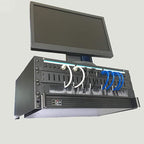 Jingchengmei 2 Pack-1U Brush Panel 19-inch Rack Mount Disassembled Cable Management Panel with Brush for Cable Entry in 19" Server Rack or Cabinet Black (BF01UAB2PC)