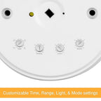 ENERLITES High Bay 360 Degree PIR Line Voltage Ceiling Occupancy Motion Sensor w/Daylight Harvesting Dimming, 1200-2800 sq. ft. Coverage, 120-277VAC, Commercial/Industrial, UL Listed, MPC-50HD, White