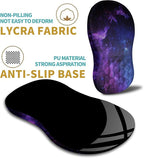 Hokafenle Ergonomic Mouse Pad Wrist Support with Massage Design, Wrist Rest Pain Relief Mousepad with Memory Foam&Non-Slip PU Base, Mouse Pads for Wireless Mouse & Desk (12x8 inch,Galaxy)
