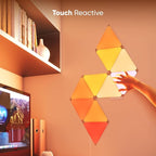 Nanoleaf Shapes LED Lights for Wall, WiFi Smart Home Wall Panel Light RGBW 16M+ Color LED Dimmable Gaming and Home Decor Wall Lights Smarter Kits (Triangles Smarter Kit 7 Pack)