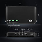 Mini UPS DC 20000mAh Battery Backup & Surge Protector Uninterruptible Power Supply for Router Modem USB Type-C Mini UPS 5V/9V/12V DC20000 Plus Altair