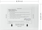 BONSEN Paper Shredder Sharpening & Lubricant Sheets-Pack of 50