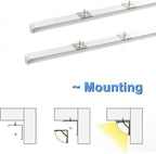 VST 20pack 3.3ft LED Channel, V Shape Led Diffuser Channel, LED Aluminum Channel System with Milky Cover, End Caps and Mounting Clips, Aluminum Profile for LED Strip Light Very Easy Installation