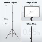 Dazzne D50 LED Video Light Panel Lights 15.4", 2 Packs 45W 3000K-8000K Bi-Color Dimmable Photography Lighting, CRI 96+ Videography Lighting for Video Shooting/Gaming/Live Stream/Studio/Film
