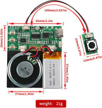 Sound Module, Support Bluetooth & MIC Recording Audio, 8MB Voice Chips with Speaker,8 Min Easy Sound Recording Chip for Personalized Greetings, DIY Projects, Holiday Crafts ect.