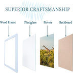 TKYGU 10x10 Picture Frame Set of 3, white Wooden Frame 10 by 10 Square Wall Gallery Poster Photo frame with Durable Shatter Resistant Plexiglass for Wall Hanging best gift